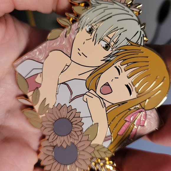 3" Fruits Basket Enamel Pin - Picture 2 of 3